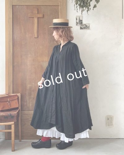 画像9: HALLELUJAH/Robe de femme de chambre 小間使いローブ衿付・flax