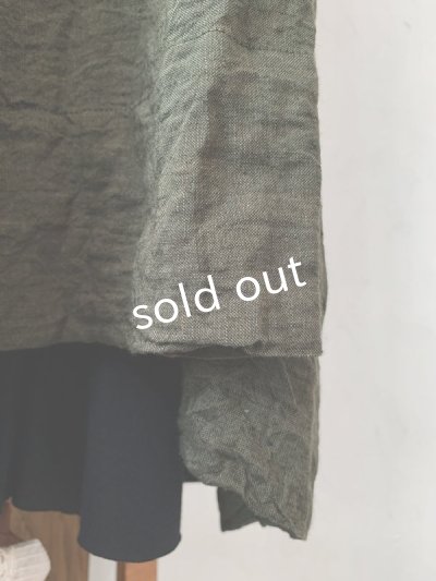 画像4: MARCHE' DE SOEUR/ボートネックギャザーワンピース・カーキ