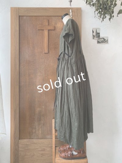 画像5: MARCHE' DE SOEUR/ボートネックギャザーワンピース・カーキ