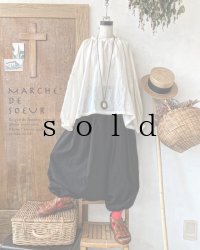 MARCHE' DE SOEUR／リバーシブルたぽパンツ・黒×ギンガム