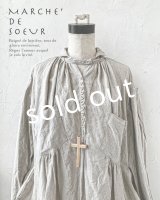 MARCHE' DE SOEUR／木の十字架ネックレス・natural8.5