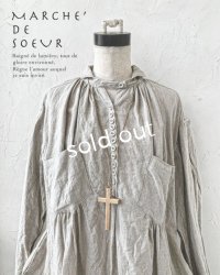 MARCHE' DE SOEUR／木の十字架ネックレス・natural8.5