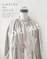 MARCHE' DE SOEUR／木の十字架ネックレス・brown8.5