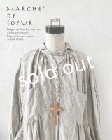 MARCHE' DE SOEUR／木の十字架ネックレス・brown9.5