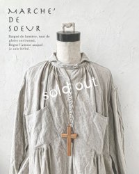 MARCHE' DE SOEUR／木の十字架ネックレス・brown9.5