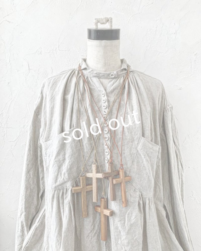 画像3: MARCHE' DE SOEUR／木の十字架ネックレス・dark brown8.5 (3)