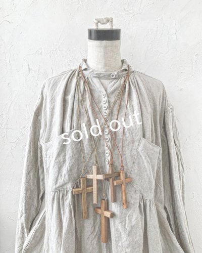 画像3: MARCHE' DE SOEUR／木の十字架ネックレス・natural8.5