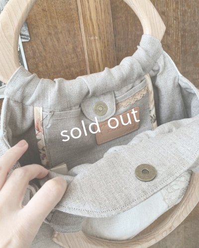画像7: ecru-ke／木の持ち手バッグ・B