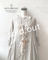pollenbienco／アンティークレース十字架ネックレス・A