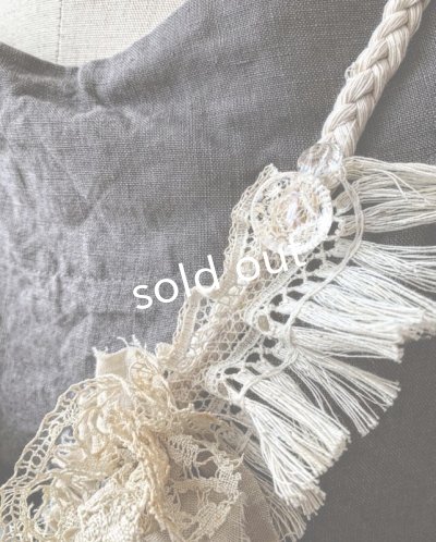 画像6: pollenbienco/アンティークレース十字架ネックレス・B