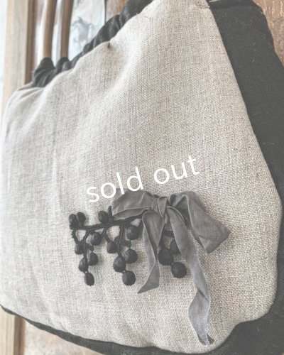 画像9: ecru-ke／木の持ち手バッグ・C