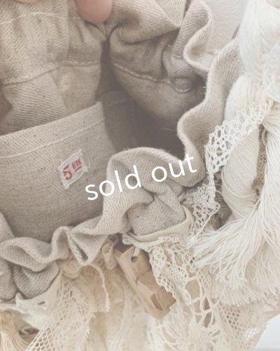 画像10: pollenbienco/アンティークレースと十字架のロープバッグ