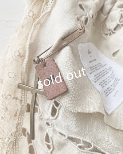 画像7: pollenbienco/アンティークレースと十字架のロープバッグ