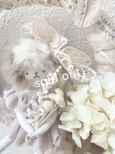 画像4: pollenbienco/アンティークレースとスケキヨのリース