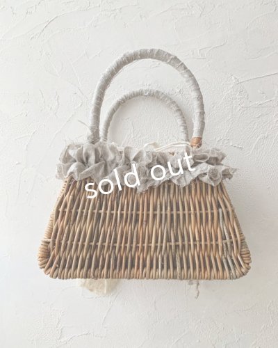 画像10: pollenbienco/アンティークレースと十字架のかごバッグ