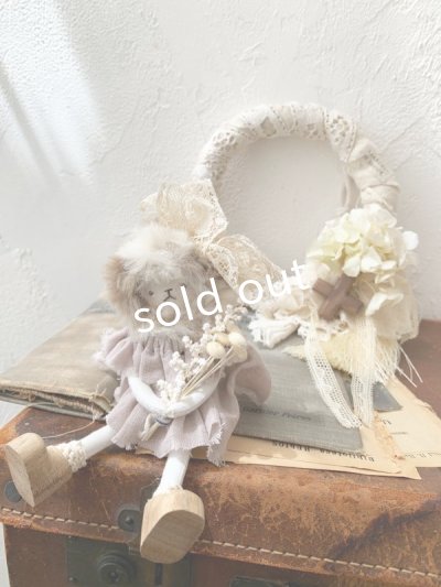 画像8: pollenbienco/アンティークレースとスケキヨのリース