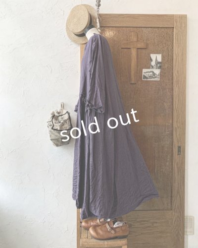 画像6: HALLELUJAH／1890's Bourgeron 羊飼いローブ・purple