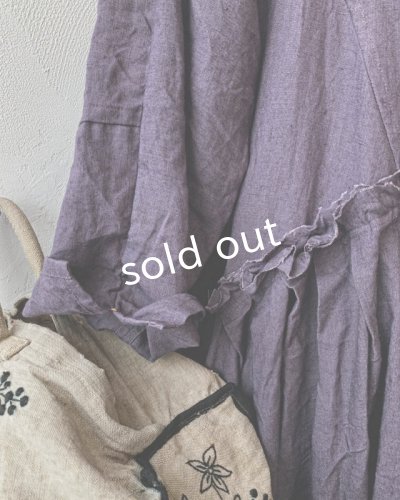 画像4: HALLELUJAH／1890's Bourgeron 羊飼いローブ・purple