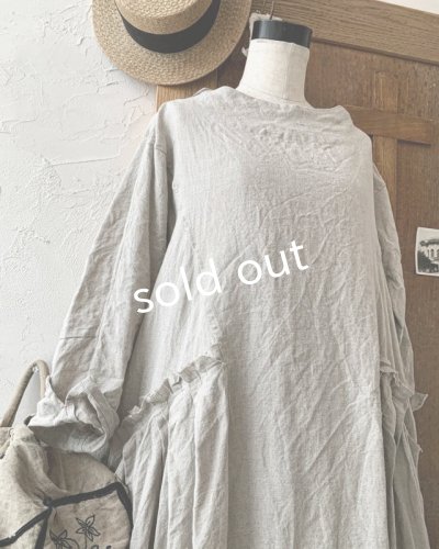 画像3: HALLELUJAH／1890's Bourgeron 羊飼いローブ・flax