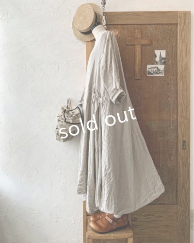 画像5: HALLELUJAH／1890's Bourgeron 羊飼いローブ・flax