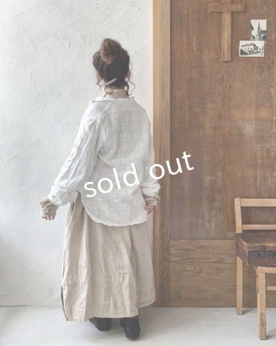 画像12: HALLELUJAH／Victorian Chemise ヴィクトリア時代のシャツ・Off White