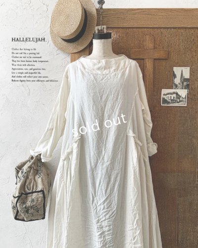 画像2: HALLELUJAH／1890's Bourgeron 羊飼いローブ・off-white