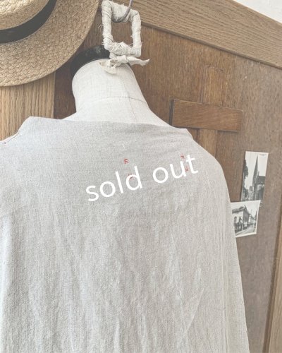 画像7: HALLELUJAH／1890's Bourgeron 羊飼いローブ・flax