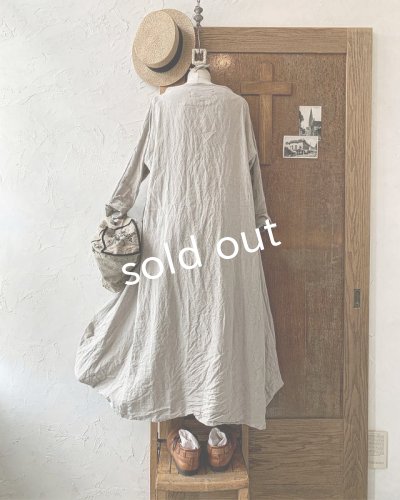 画像6: HALLELUJAH／1890's Bourgeron 羊飼いローブ・flax