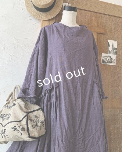 画像3: HALLELUJAH／1890's Bourgeron 羊飼いローブ・purple