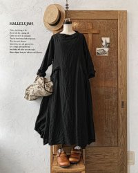 HALLELUJAH／1890's Bourgeron 羊飼いローブ・black
