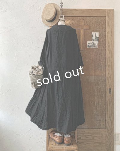 画像6: HALLELUJAH/1890's Bourgeron 羊飼いローブ・black