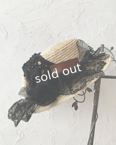 画像4: pollenbienco/アンティークレースのハット・D