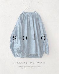 MARCHE' DE SOEUR／バルーンプルオーバー・ブルーストライプ