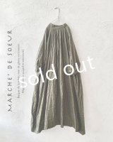 MARCHE' DE SOEUR／ワイドギャザーワンピース・カーキ