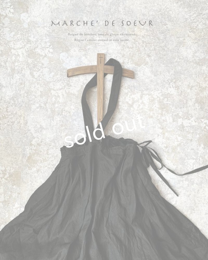 画像7: MARCHE' DE SOEUR／ワンショルダースカート・黒 (7)