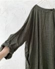画像2: MARCHE' DE SOEUR／リネンワイドチュニック・カーキ (2)