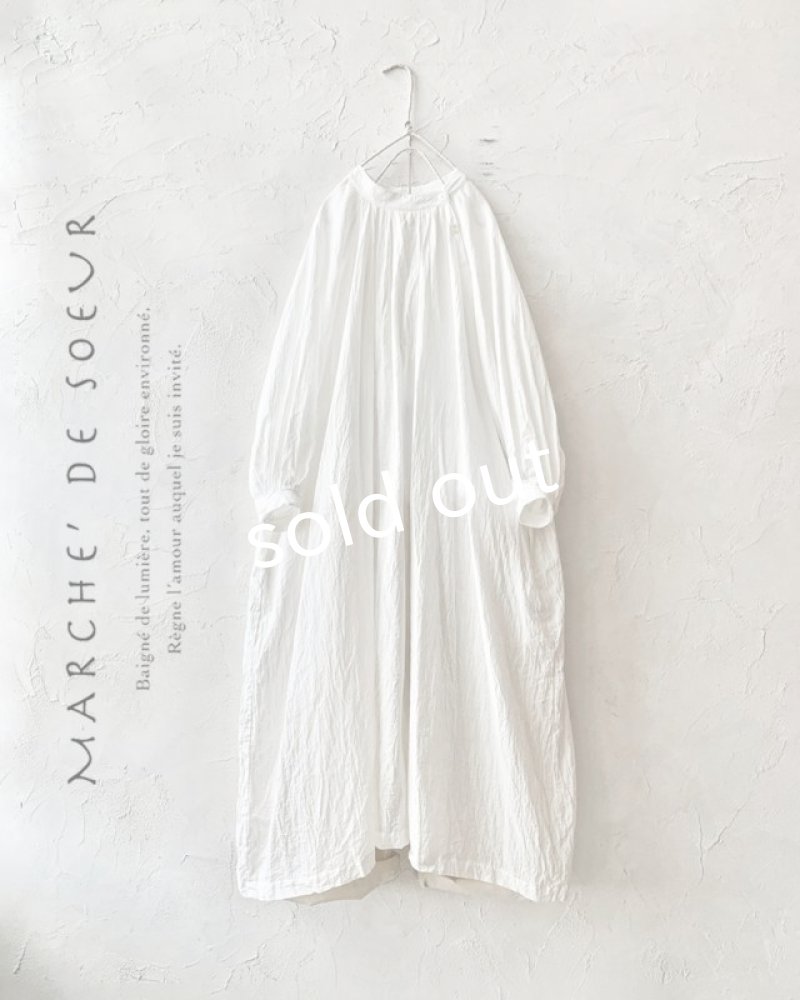 画像1: MARCHE' DE SOEUR／ワイドギャザーワンピース・オフ (1)