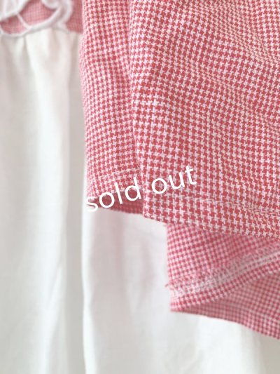 画像5: shizuka's/ちょうちょお袖アンティークレースOP・赤チドリ×白B