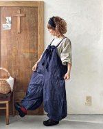 画像10: MARCHE' DE SOEUR／ピエロサロペット・オーガニックデニム (10)