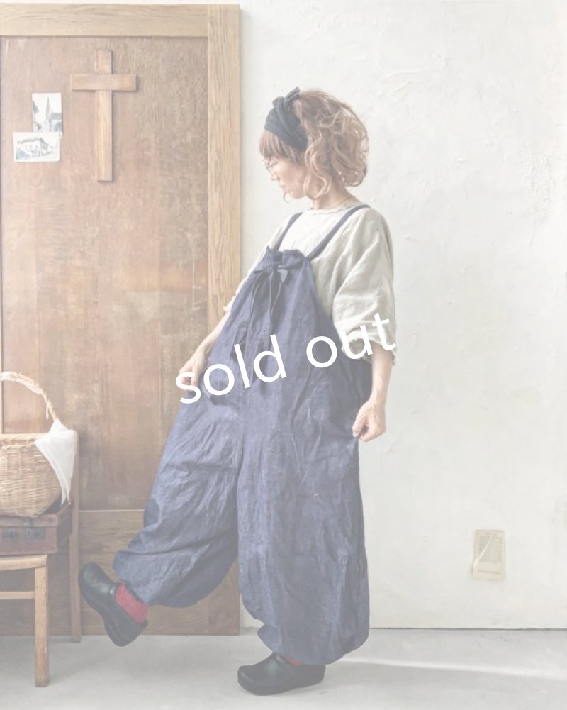画像10: MARCHE' DE SOEUR／ピエロサロペット・オーガニックデニム (10)