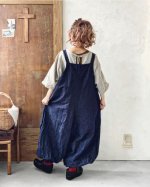 画像11: MARCHE' DE SOEUR／ピエロサロペット・オーガニックデニム (11)