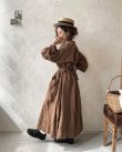 画像15: MARCHE' DE SOEUR／祈りのワンピース・アンティークブラウン×リトアニアジャガード (15)