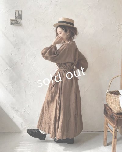 画像13: MARCHE' DE SOEUR／祈りのワンピース・アンティークブラウン×ファナージュミルク