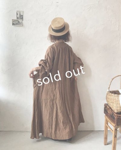 画像13: MARCHE' DE SOEUR/祈りのワンピース・アンティークブラウン×リトアニアジャガード