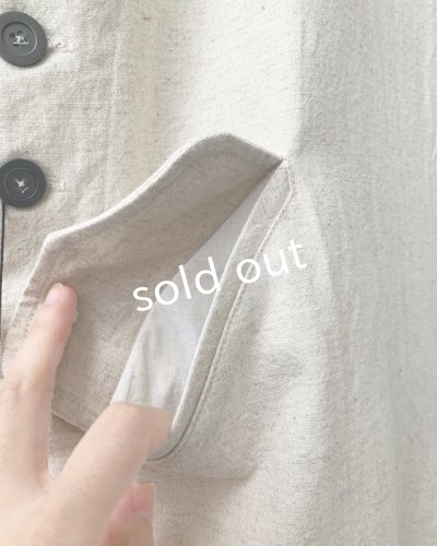 画像5: je suis comme je suis/piping pocket salopette・ecru