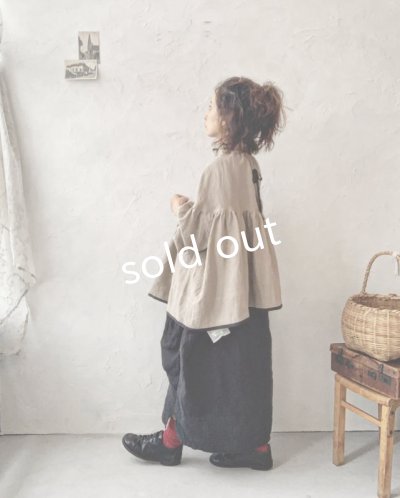 画像10: kosatofuku/リネンのスモックギャザーブラウス・ベージュ