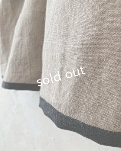 画像7: kosatofuku/リネンのスモックギャザーブラウス・ベージュ