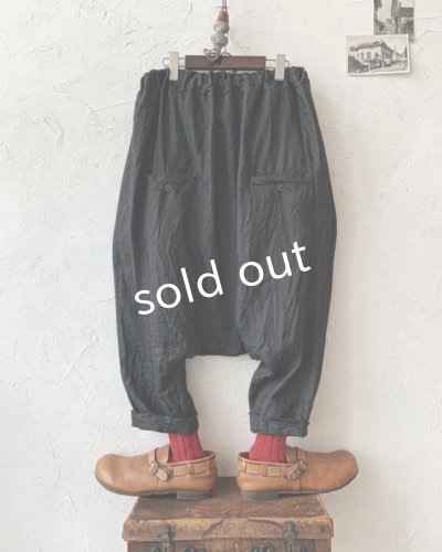 画像6: Reliure／サルエルパンツ・ヘリンボンブラック