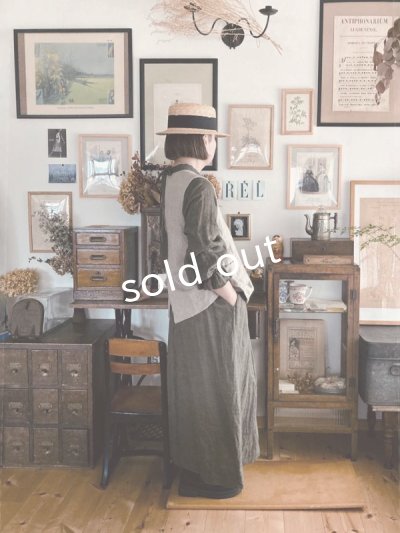 画像13: Reliure／ボタンベスト・アンティークブラウン