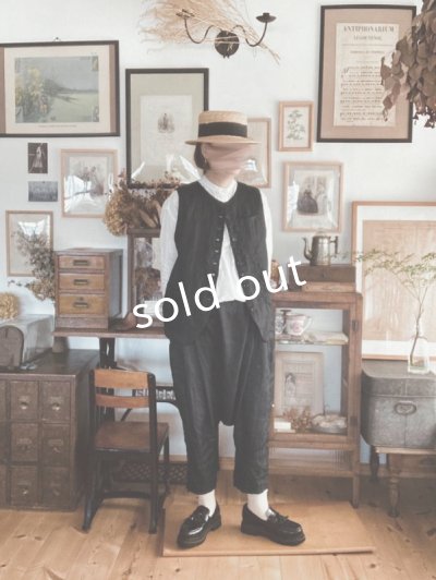 画像10: Reliure／ボタンベスト・アンティークブラウン